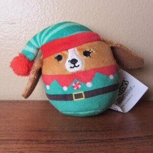 plush micromallows 3" darcy elf dog 2024 squishmallows (W6392)
